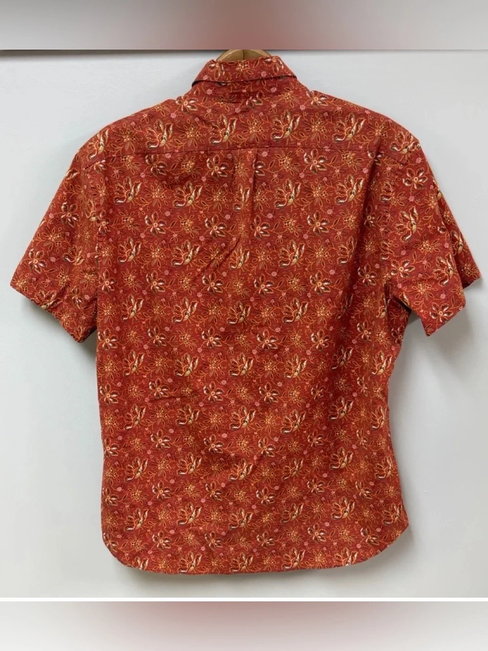 J Crew Men's Short-Sleeve Secret Wash Shirt in Desert Floral Print Size M